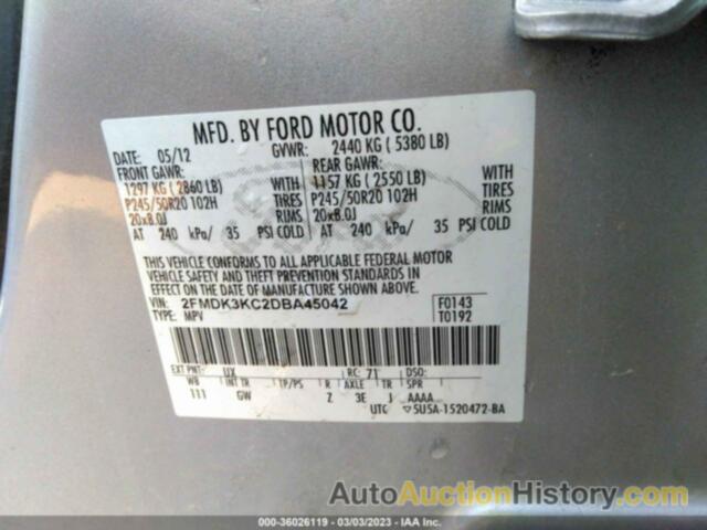 FORD EDGE LIMITED, 2FMDK3KC2DBA45042