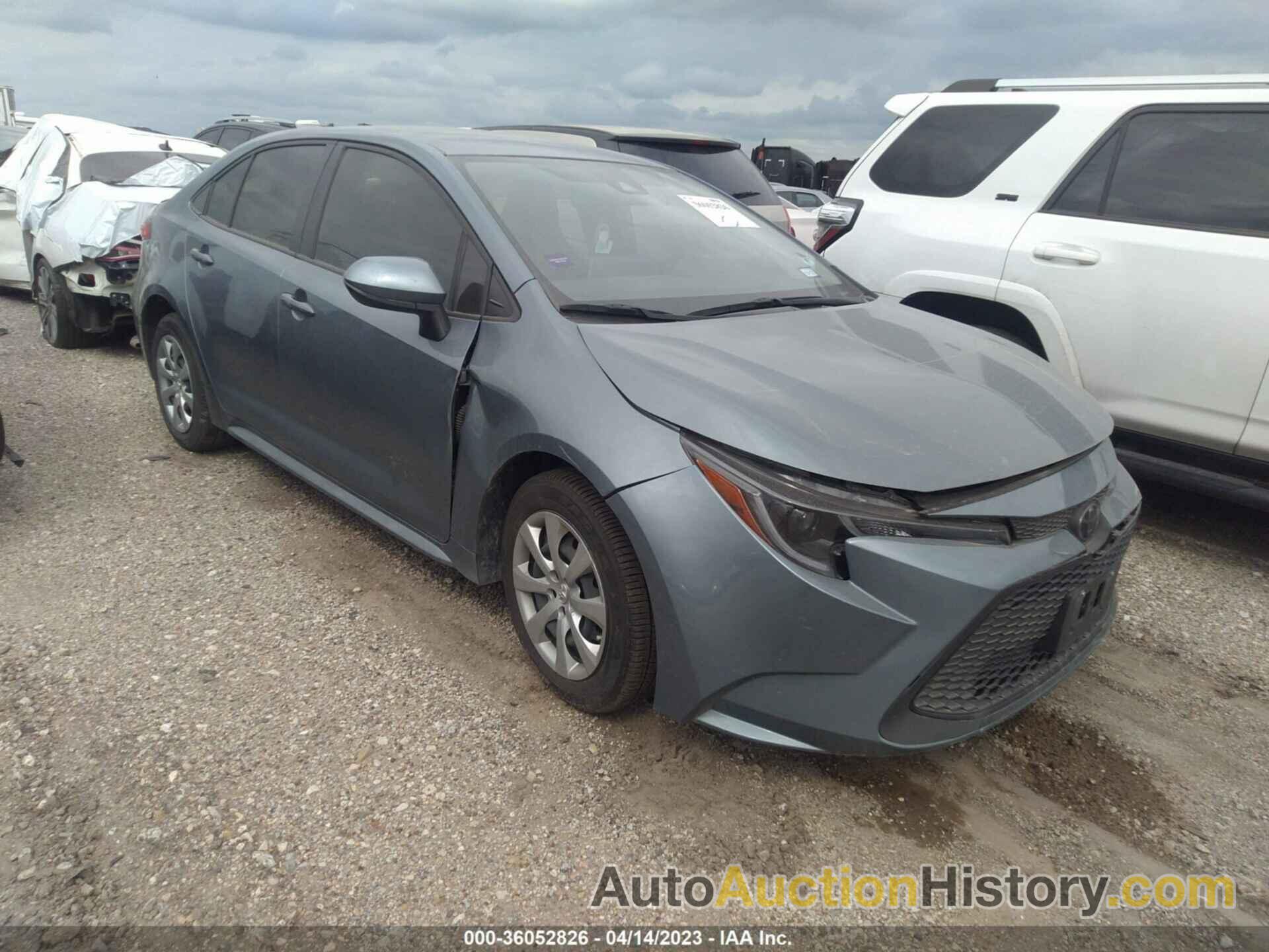 TOYOTA COROLLA LE, JTDEPRAE8LJ001587