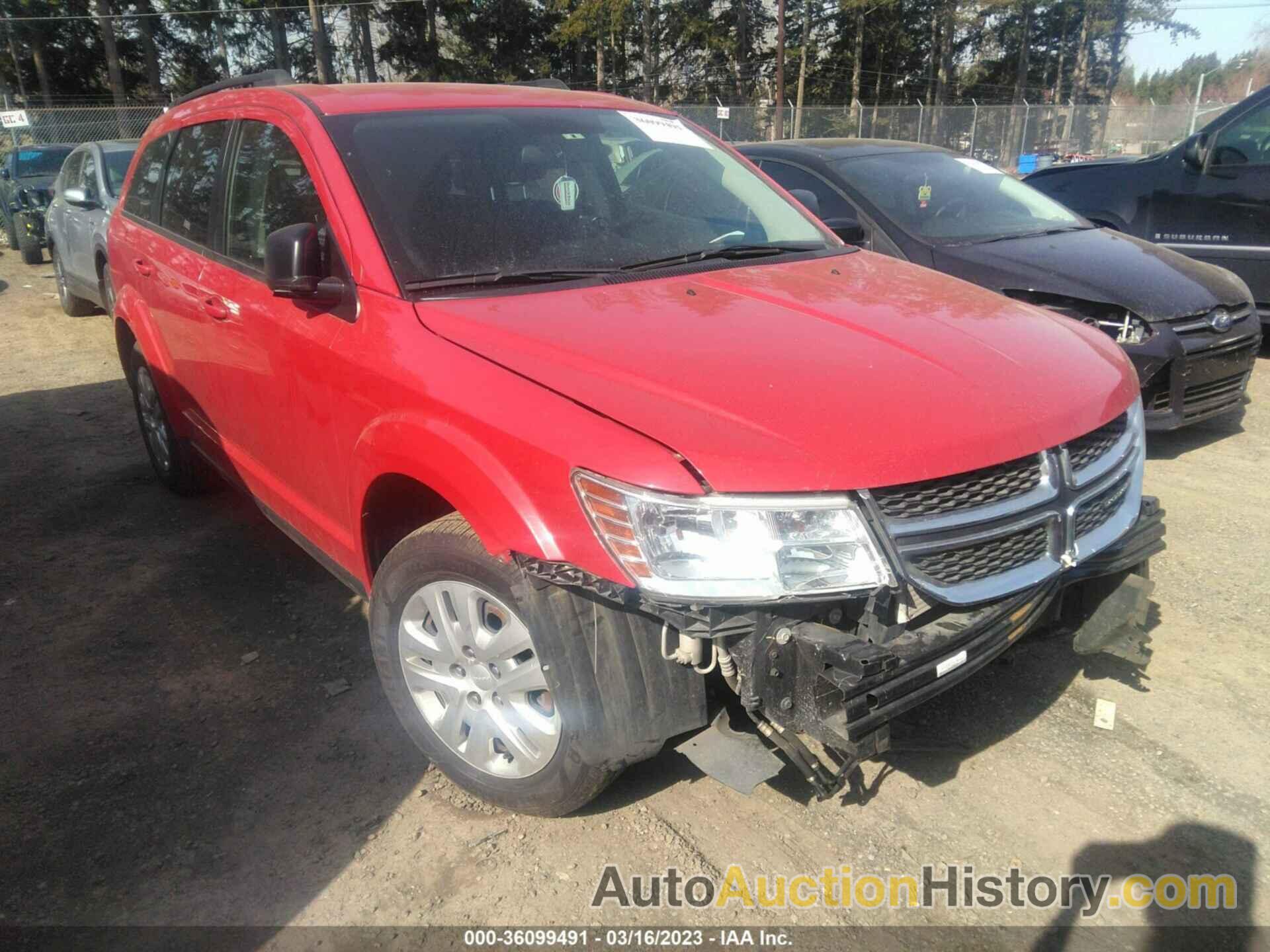 DODGE JOURNEY SE, 3C4PDCAB8GT219161