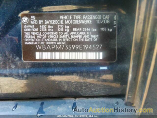 BMW 335I, WBAPM73599E194527