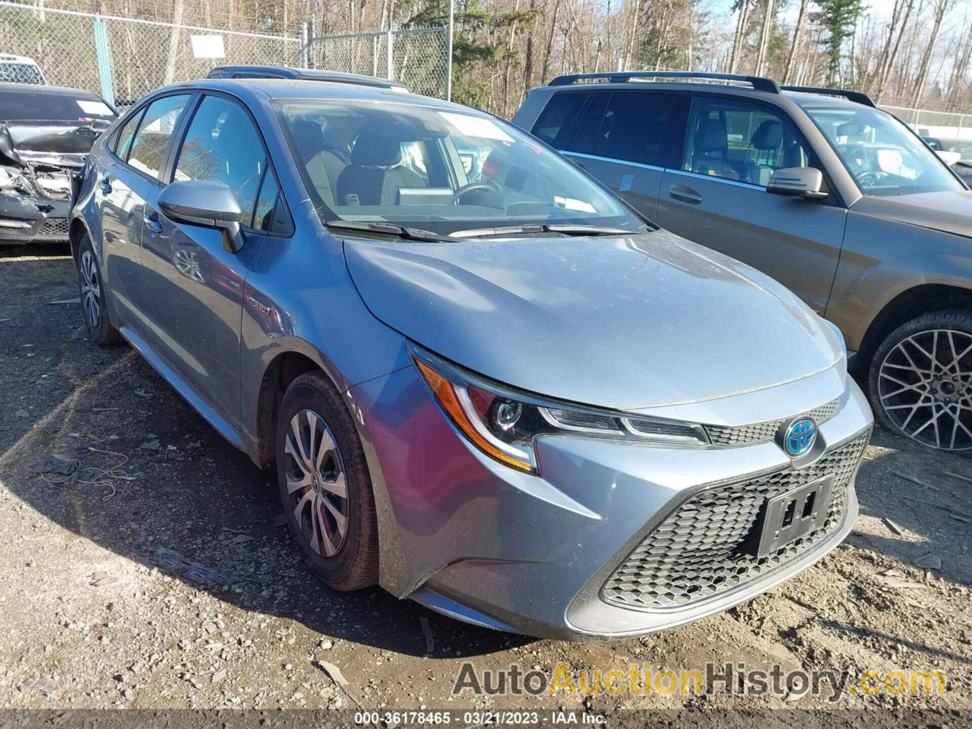 TOYOTA COROLLA HYBRID LE, JTDEAMDE1MJ020192