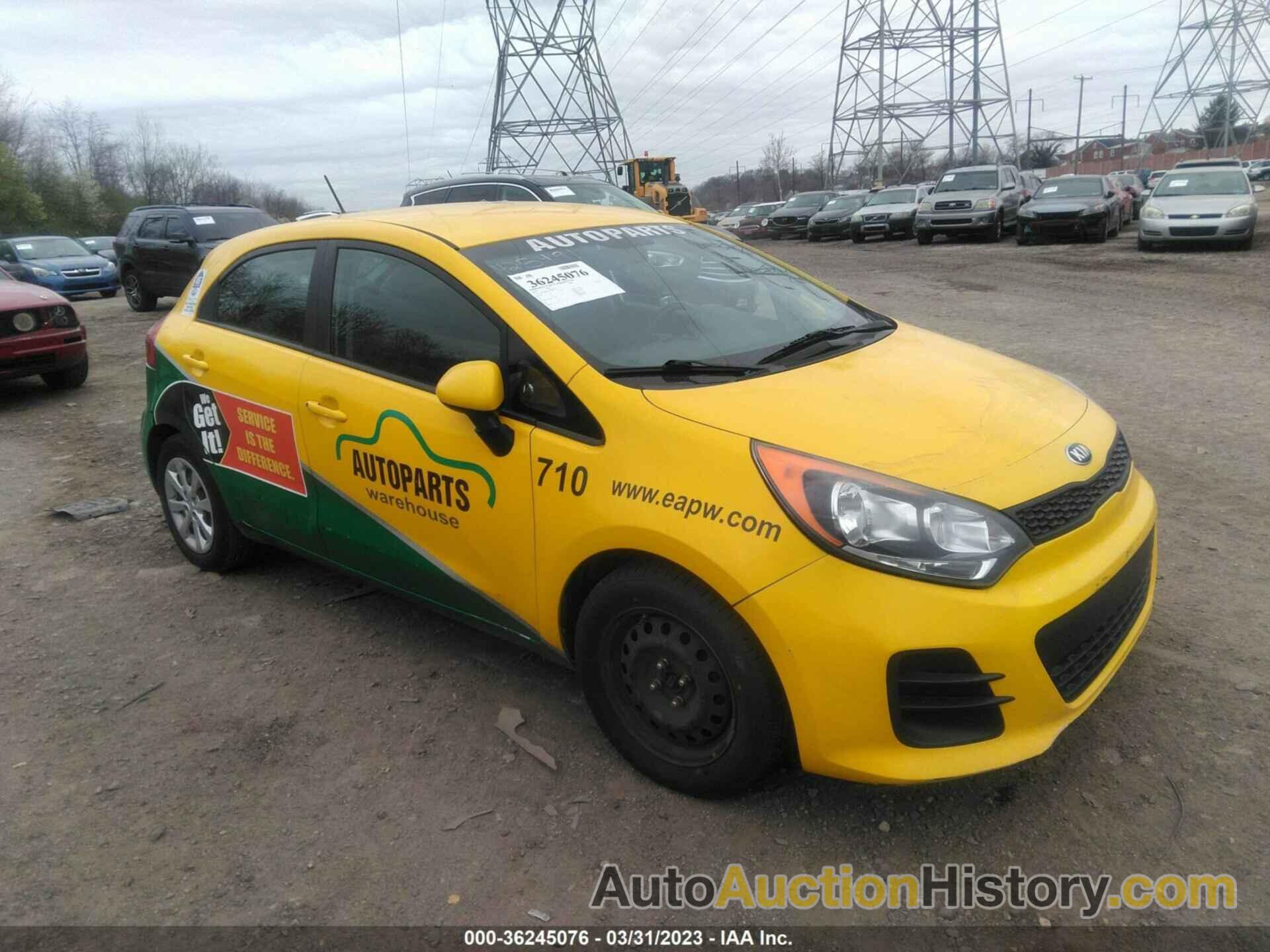 KIA RIO 5-DOOR LX, KNADM5A39H6007434