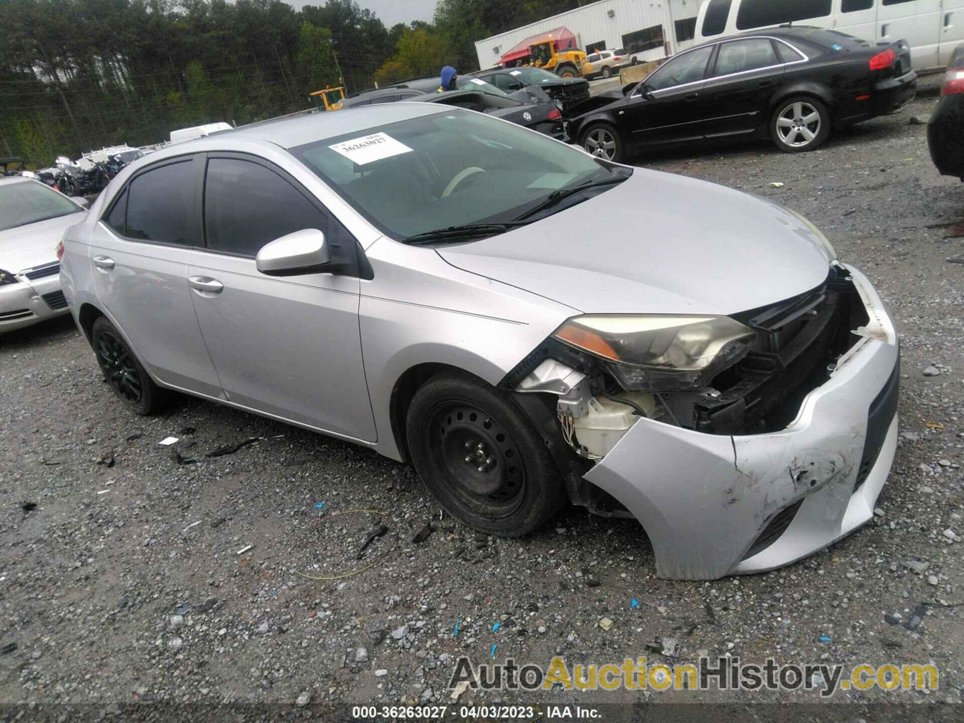 TOYOTA COROLLA LE, 2T1BURHEXEC080034