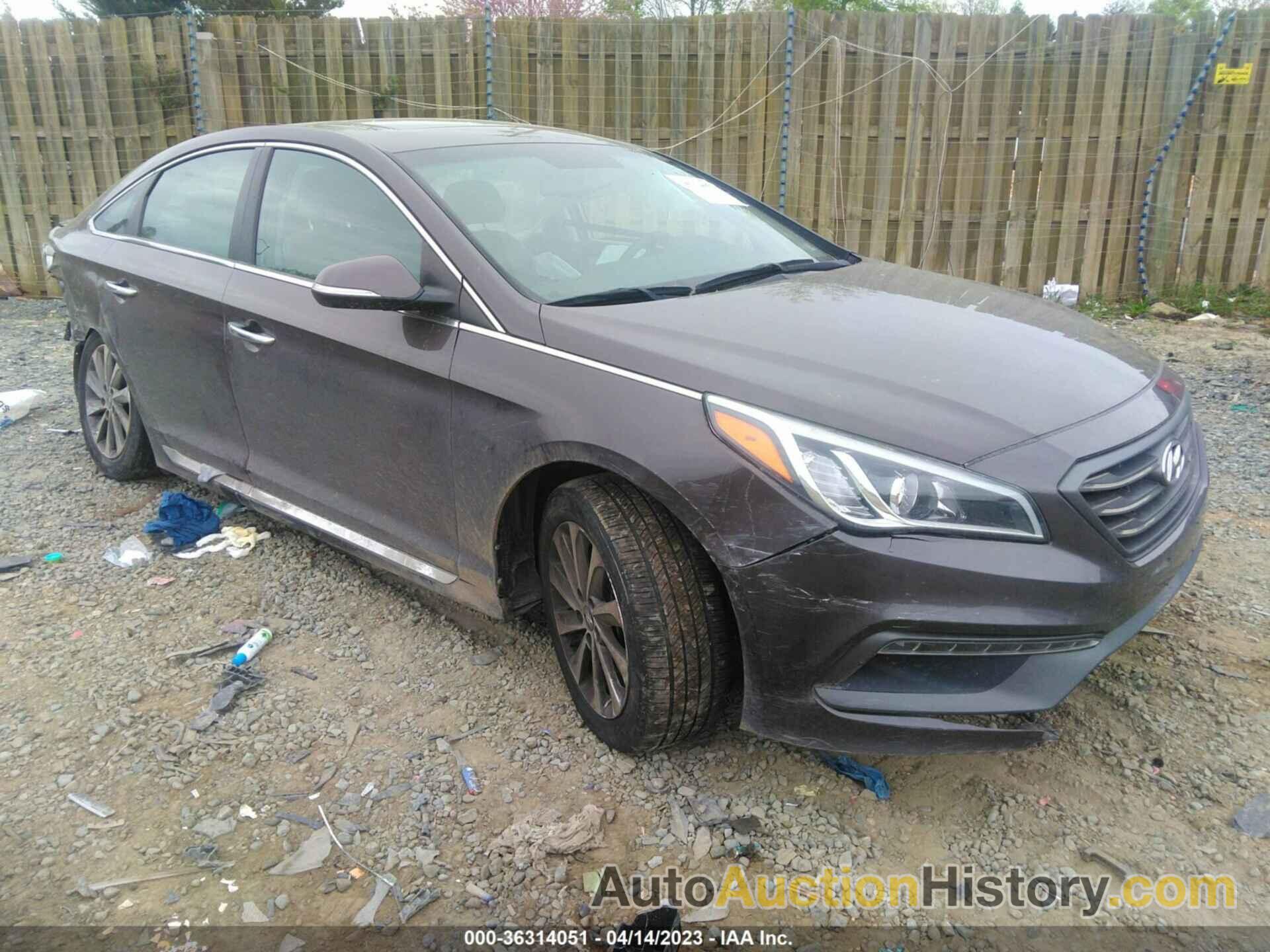 HYUNDAI SONATA 2.4L SPORT, 5NPE34AF8GH426930