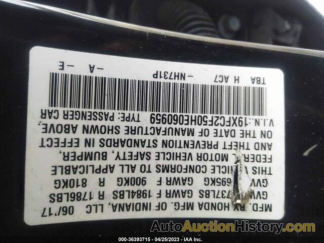 HONDA CIVIC LX, 19XFC2F50HE060959