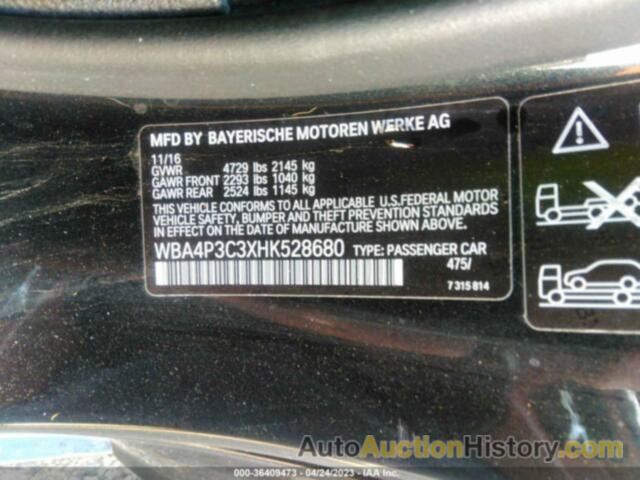 BMW 440I XDRIVE, WBA4P3C3XHK528680