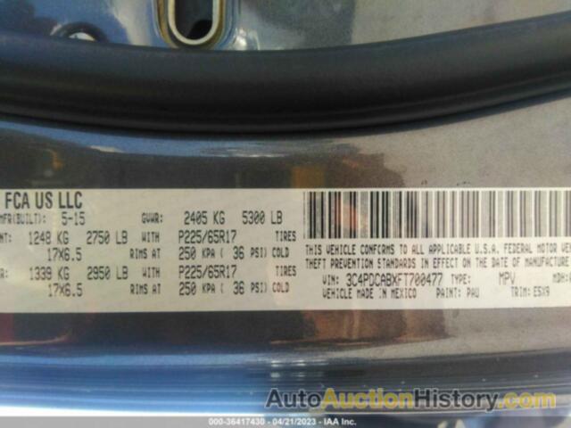 DODGE JOURNEY SE, 3C4PDCABXFT700477