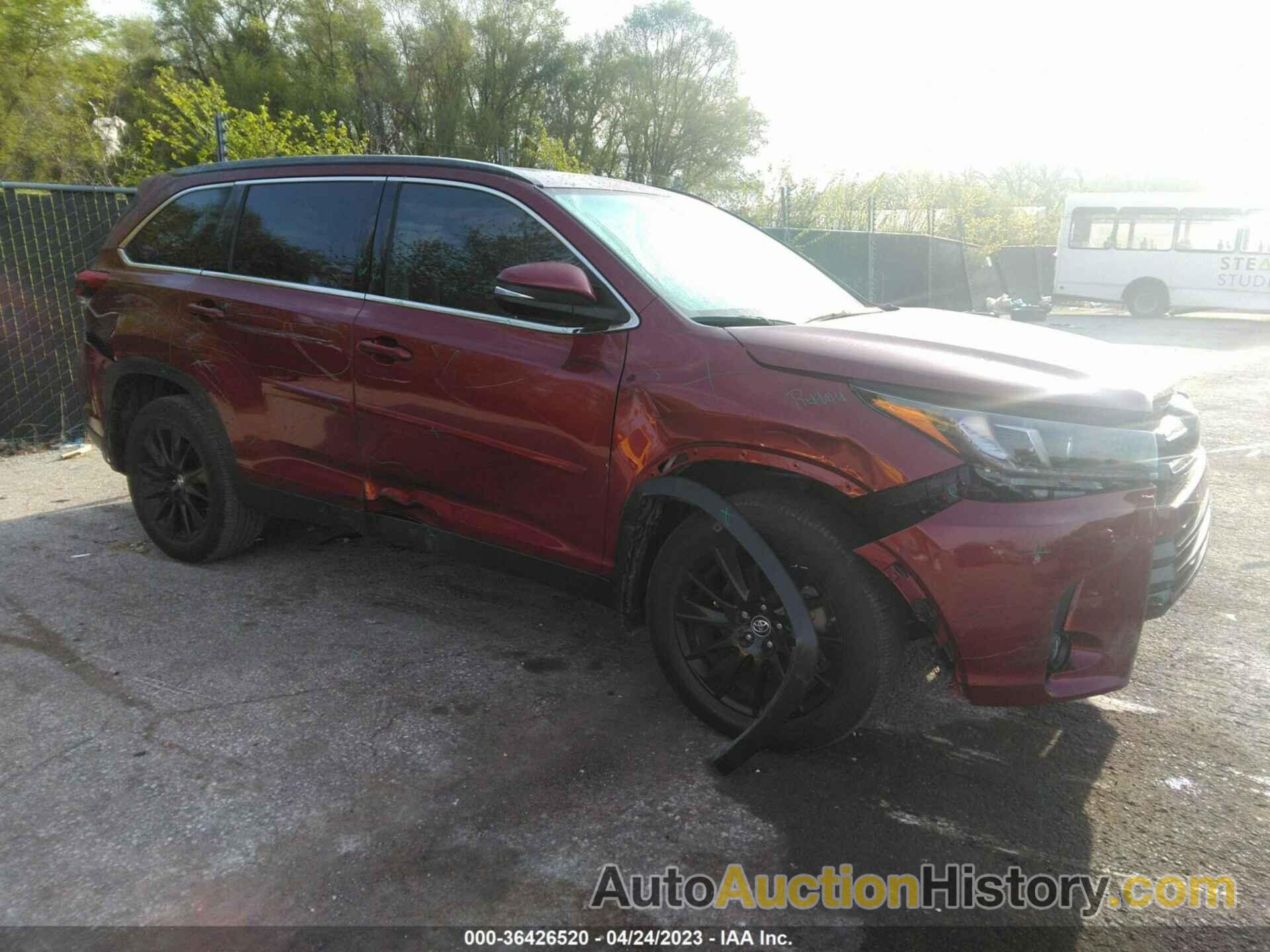 TOYOTA HIGHLANDER SE, 5TDJZRFH0KS602246