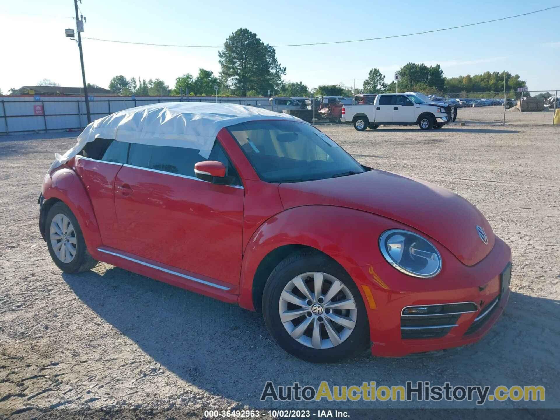 VOLKSWAGEN BEETLE CONVERTIBLE S/COAST/SE, 3VW5DAAT1JM516808