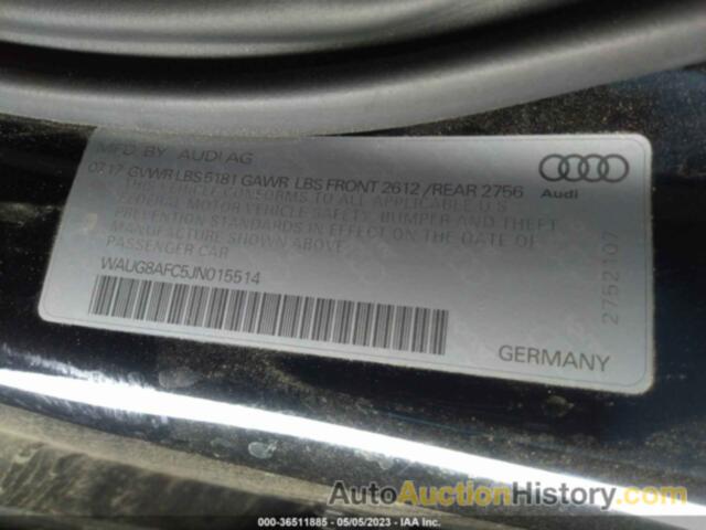 AUDI A6 2.0T PREMIUM, WAUG8AFC5JN015514