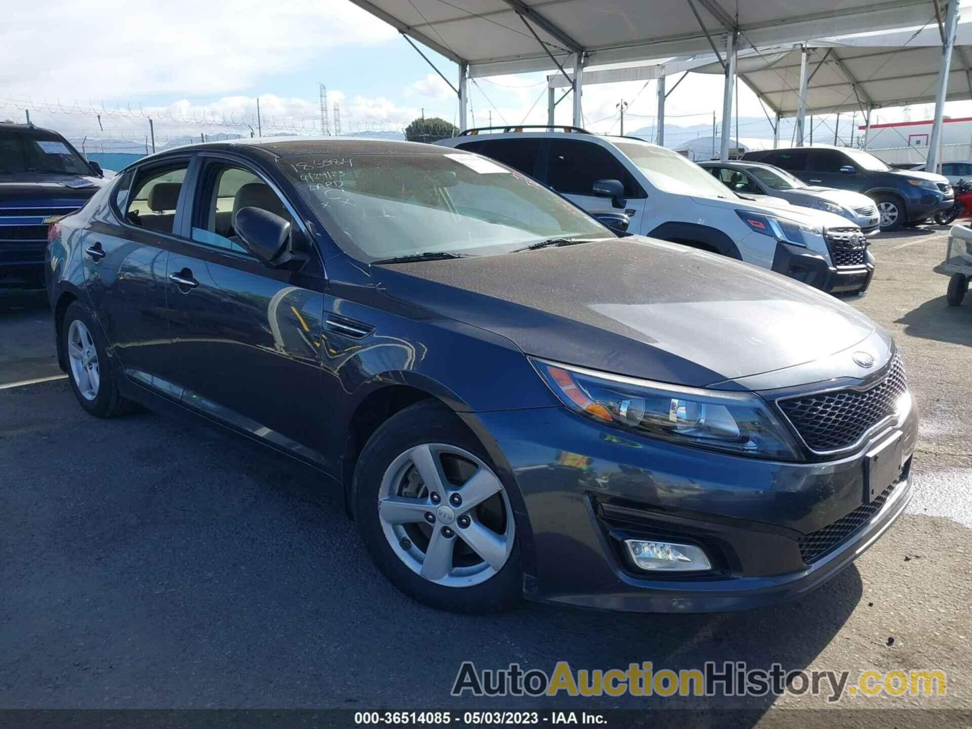 KIA OPTIMA LX, 5XXGM4A79FG446063