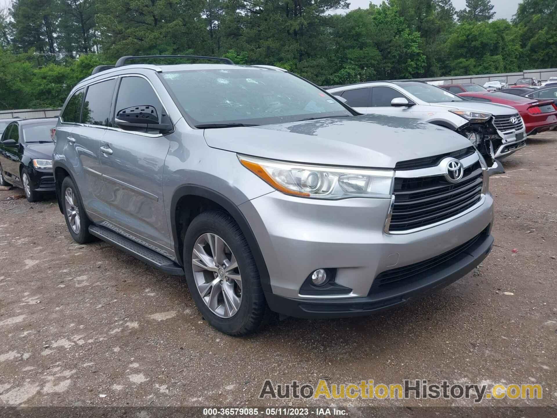 TOYOTA HIGHLANDER XLE, 5TDKKRFH9FS102925