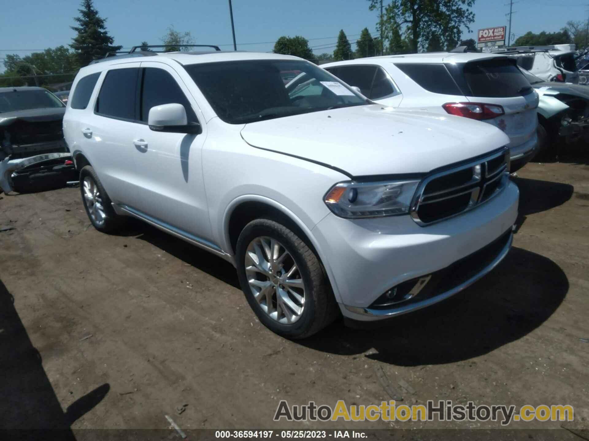 DODGE DURANGO LIMITED, 1C4RDJDGXGC481814