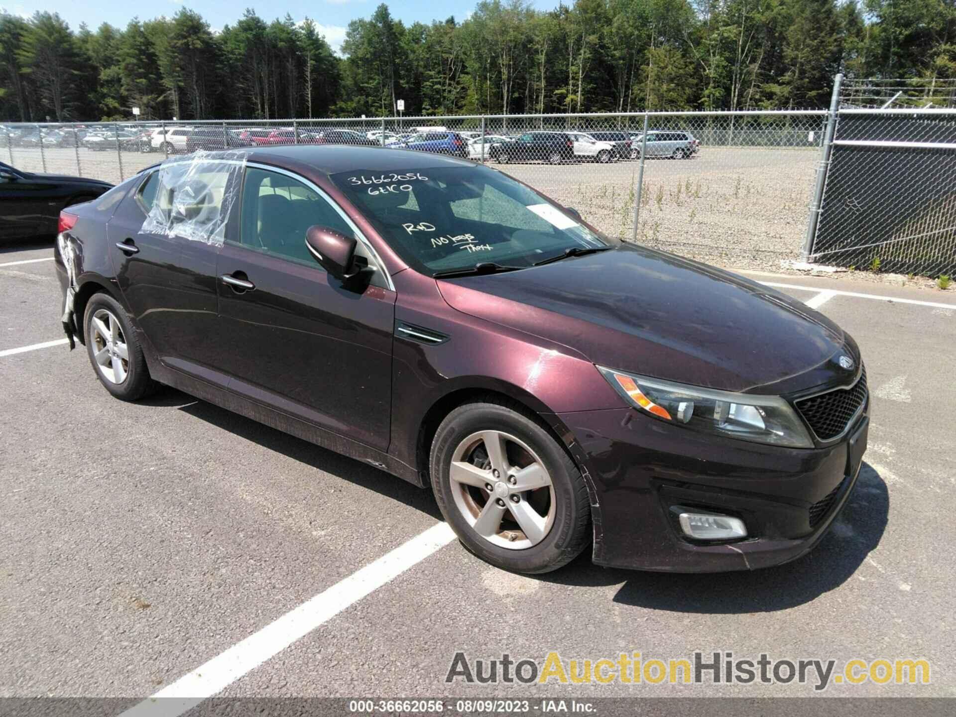 KIA OPTIMA LX, 5XXGM4A73EG295767