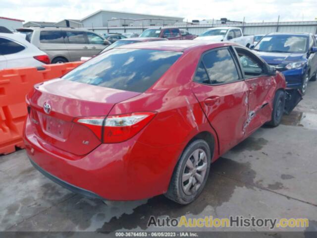 TOYOTA COROLLA LE, 2T1BURHE0GC664655