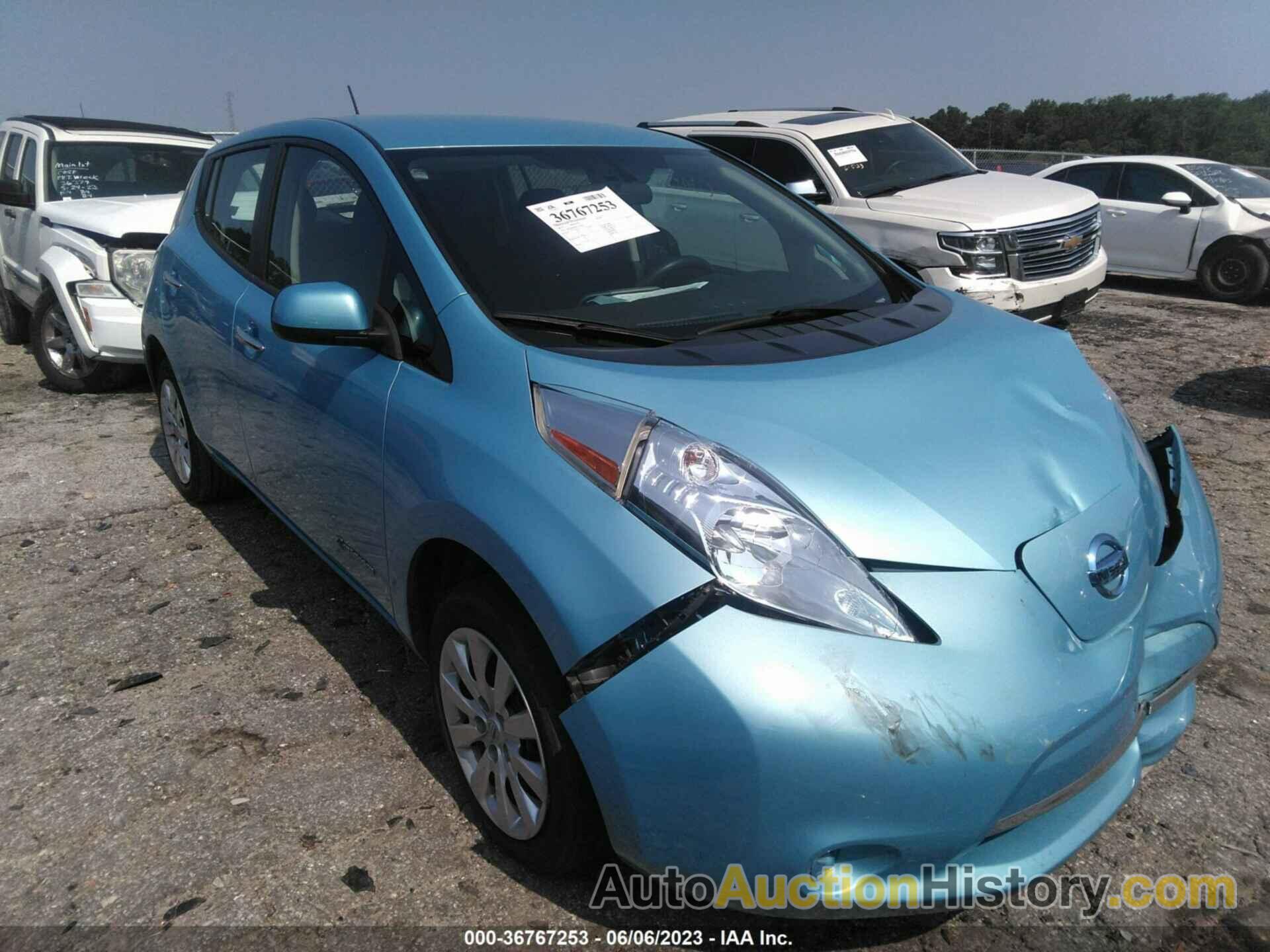 NISSAN LEAF S, 1N4AZ0CP0FC324100