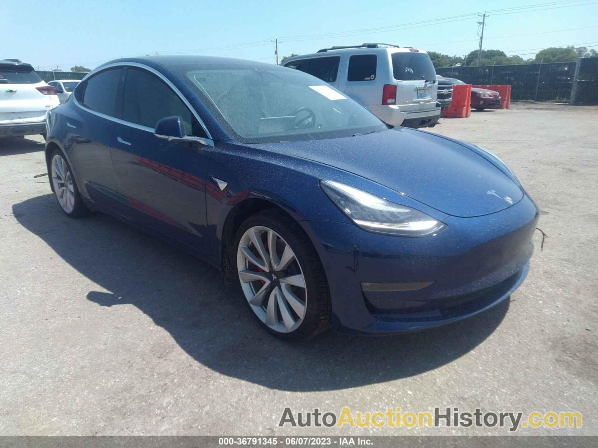 TESLA MODEL 3 LONG RANGE/PERFORMANCE, 5YJ3E1EBXKF440357