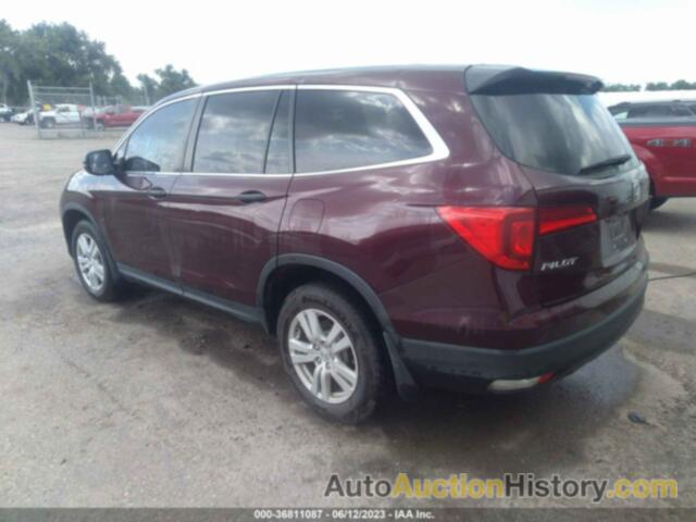 HONDA PILOT LX, 5FNYF6H11GB109323