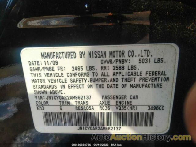 INFINITI M35X, JN1CY0AR2AM962137