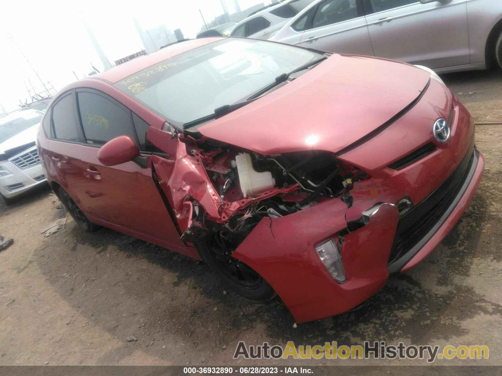 TOYOTA PRIUS FOUR/FIVE/THREE/ONE/TWO, JTDKN3DU6E0377254