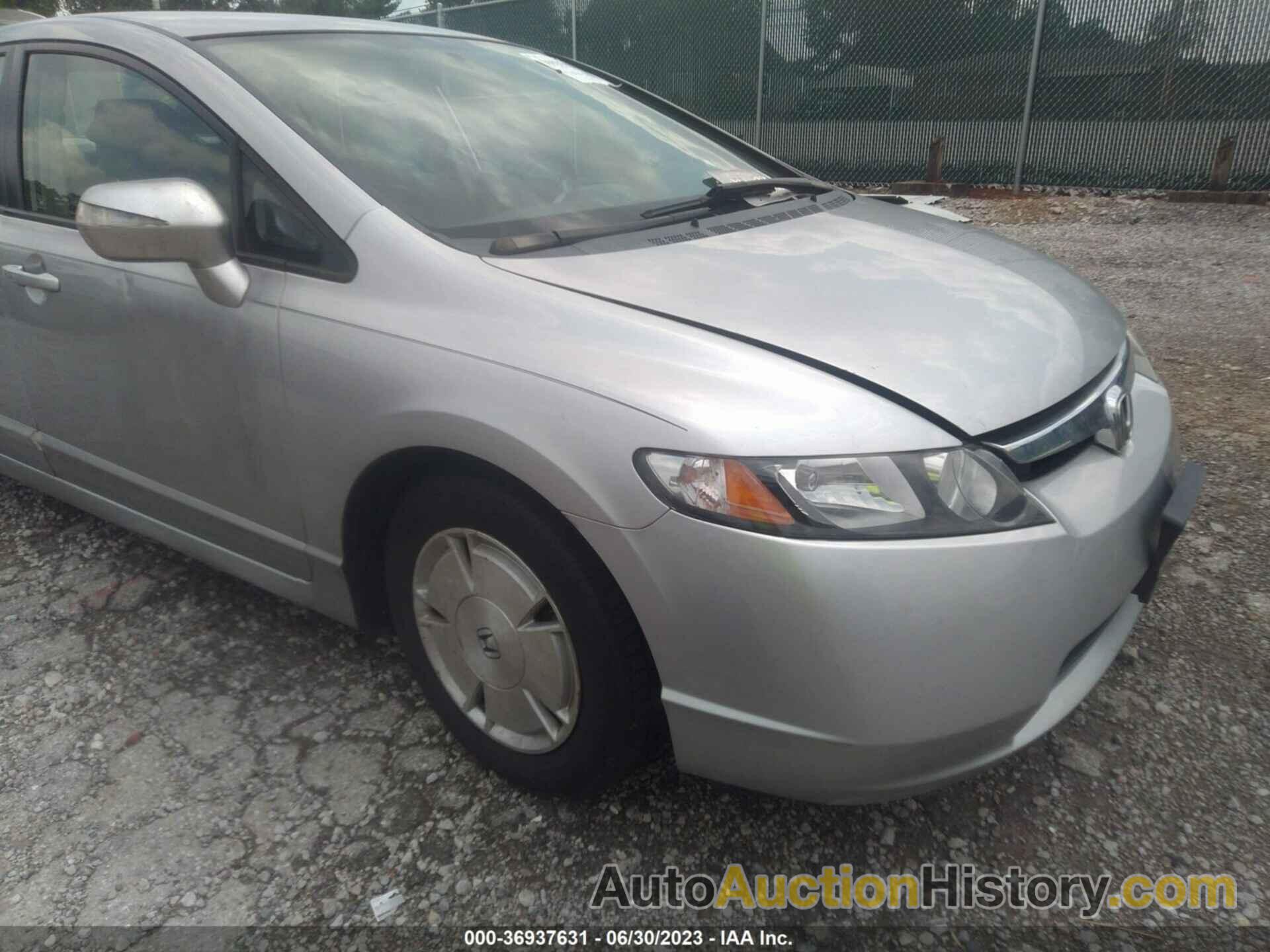 HONDA CIVIC HYBRID, JHMFA36247S029337