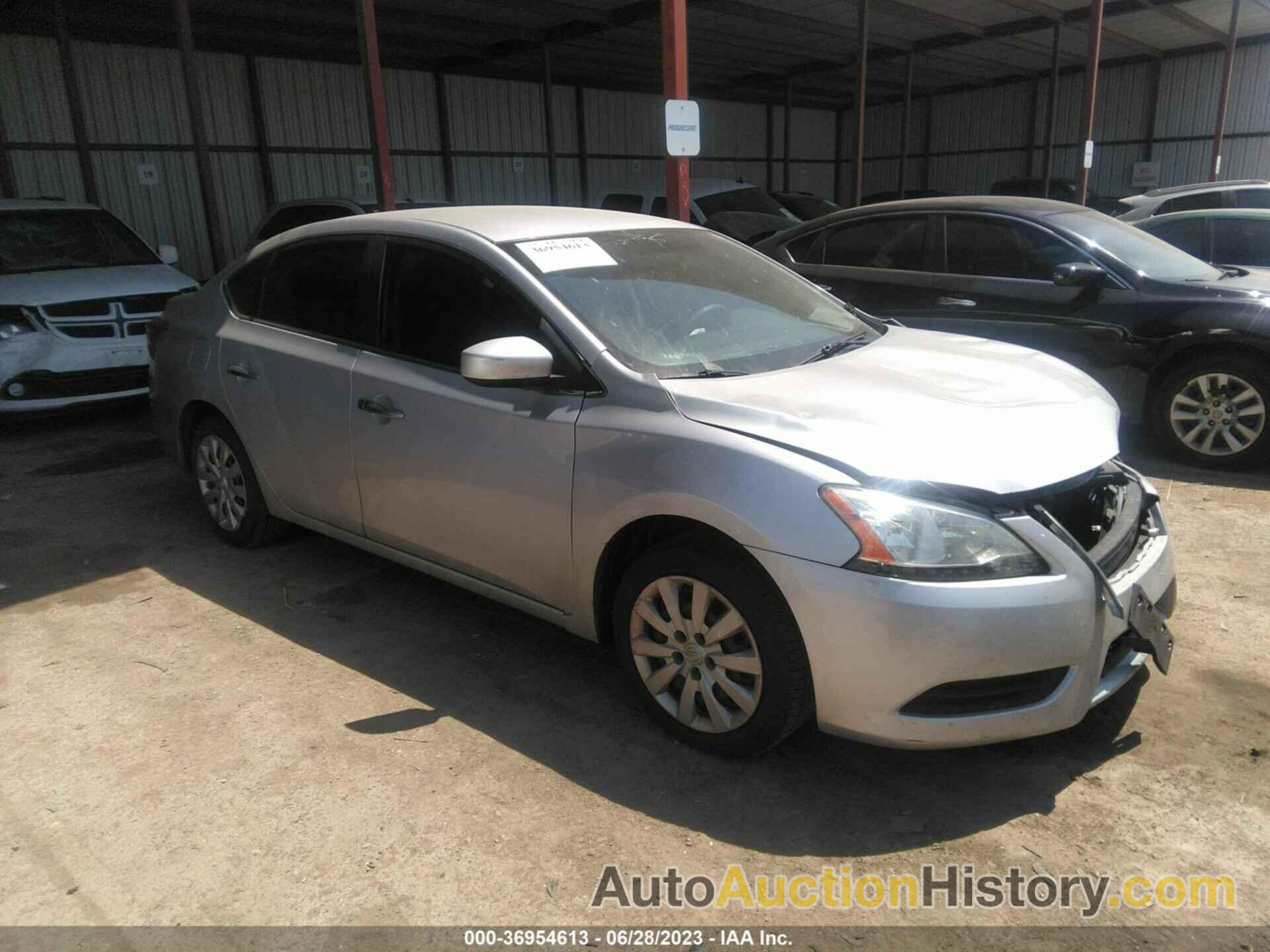 NISSAN SENTRA S, 3N1AB7APXEY215209