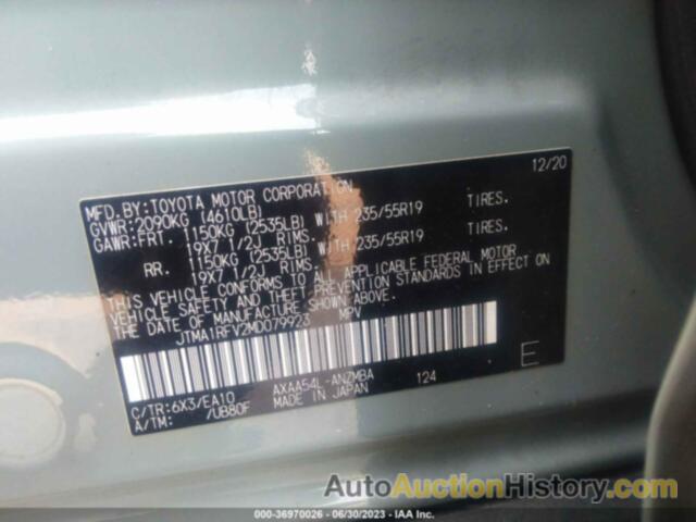 TOYOTA RAV4 XLE PREMIUM, JTMA1RFV2MD079923