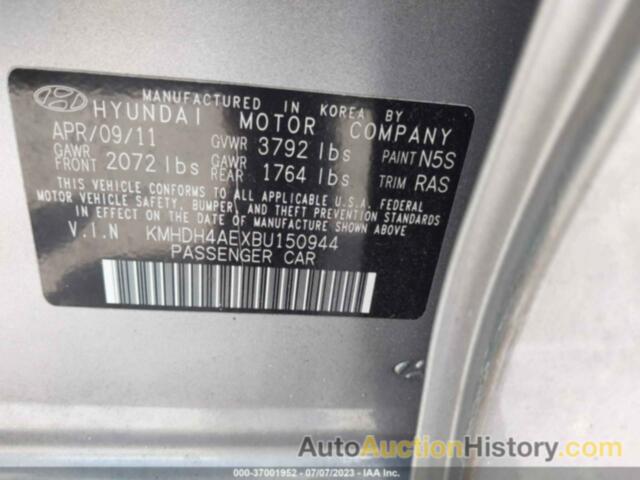 HYUNDAI ELANTRA GLS (ULSAN PLANT), KMHDH4AEXBU150944