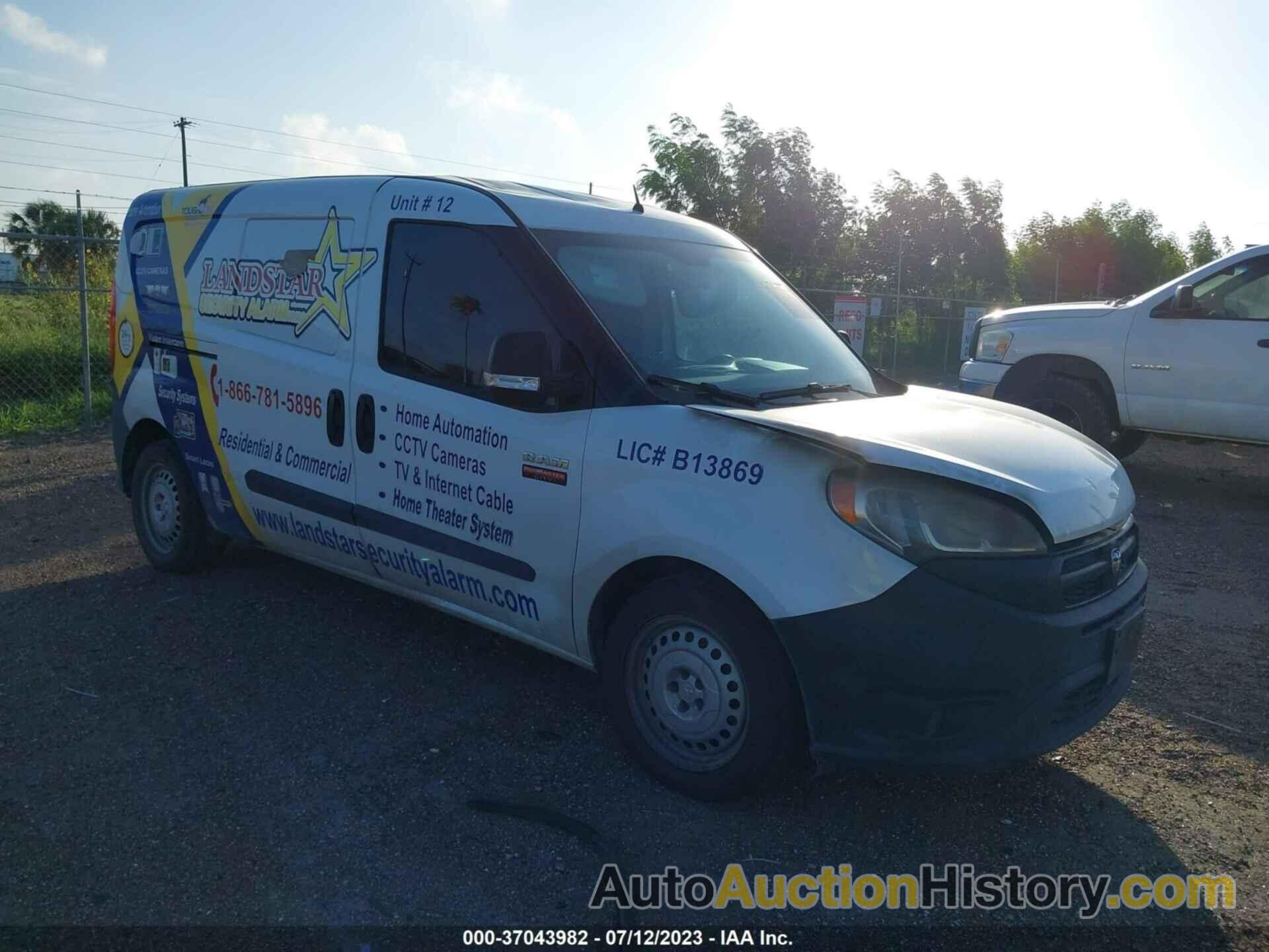 RAM PROMASTER CITY CARGO VAN TRADESMAN, ZFBERFAB1H6E80191