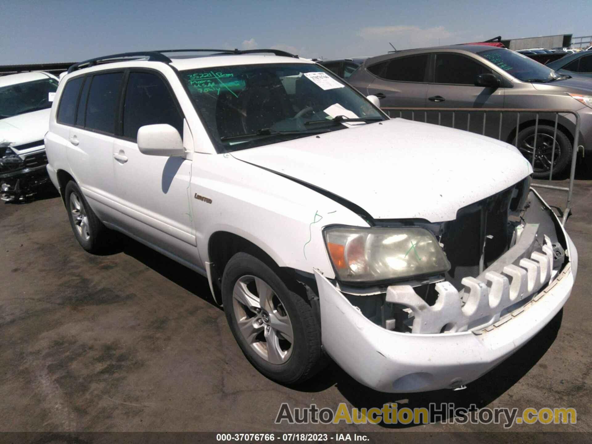 TOYOTA HIGHLANDER LIMITED V6, JTEDP21A950085388