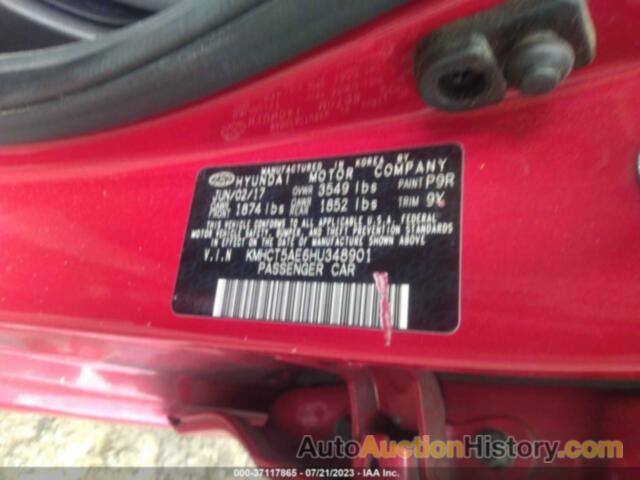 HYUNDAI ACCENT SE, KMHCT5AE6HU348901