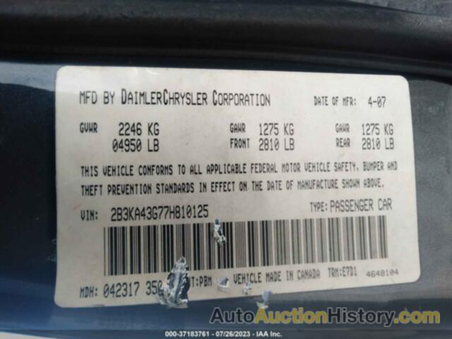 DODGE CHARGER, 2B3KA43G77H810125