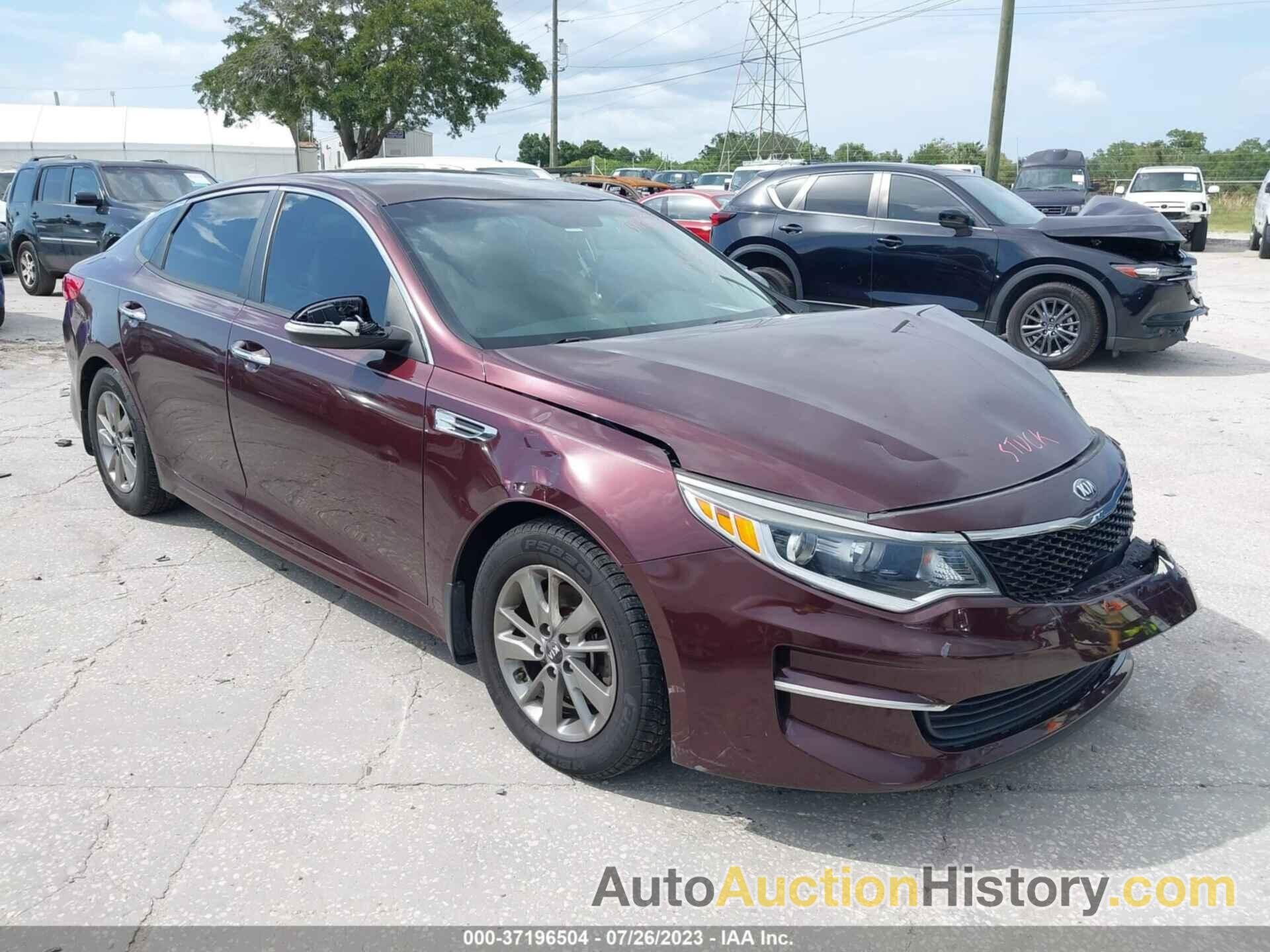 KIA OPTIMA LX TURBO, 5XXGT4L15GG068336