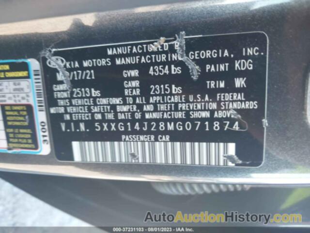 KIA K5 LXS, 5XXG14J28MG071874