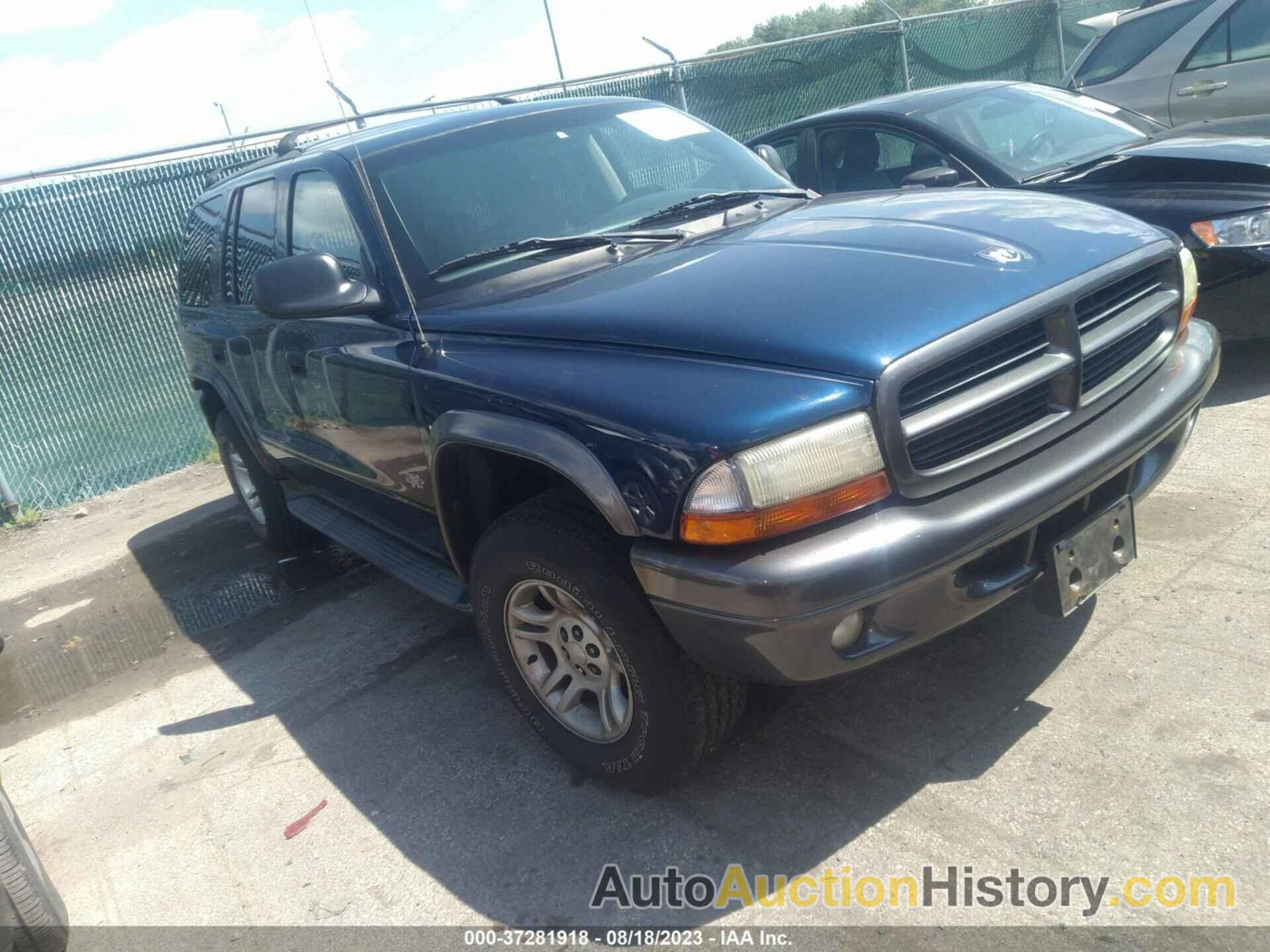 DODGE DURANGO SPORT, 1B4HS38N32F174740