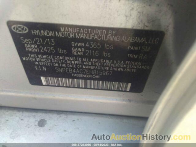 HYUNDAI SONATA GLS, 5NPEB4AC7EH815967