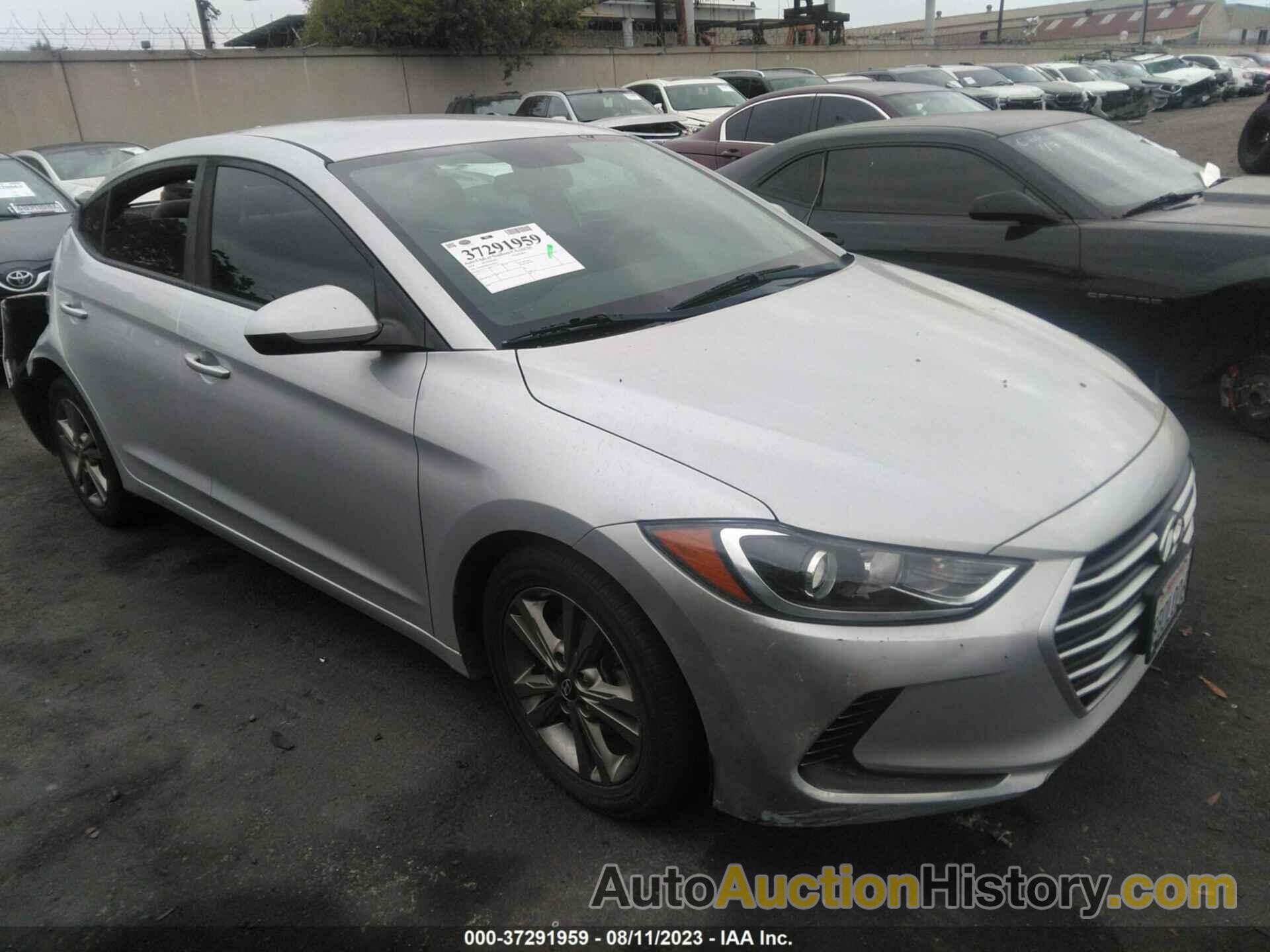 HYUNDAI ELANTRA SEL, 5NPD84LF9JH298327