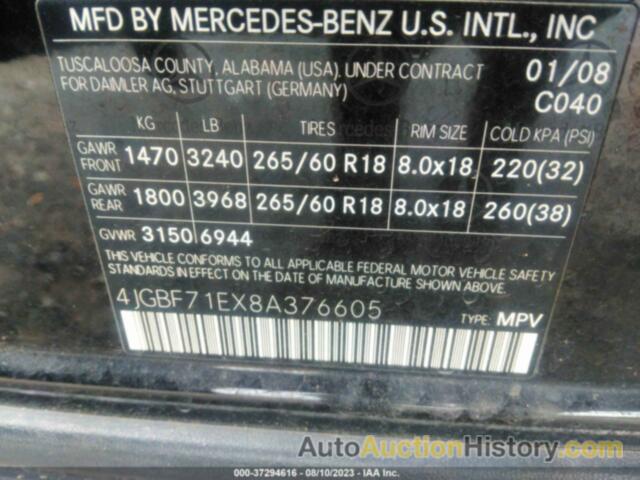 MERCEDES-BENZ GL 450, 4JGBF71EX8A376605