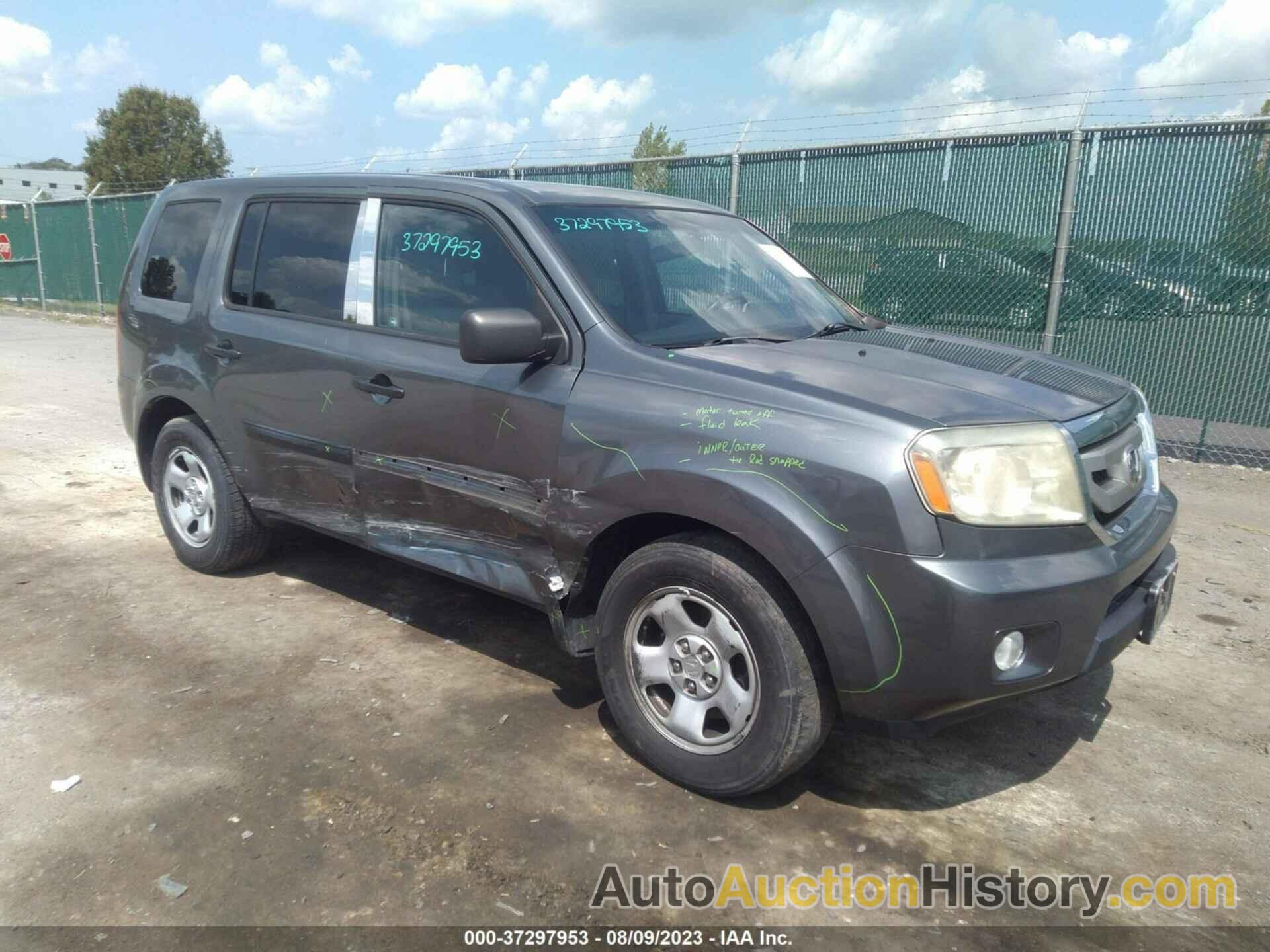 HONDA PILOT LX, 5FNYF4H28BB098178