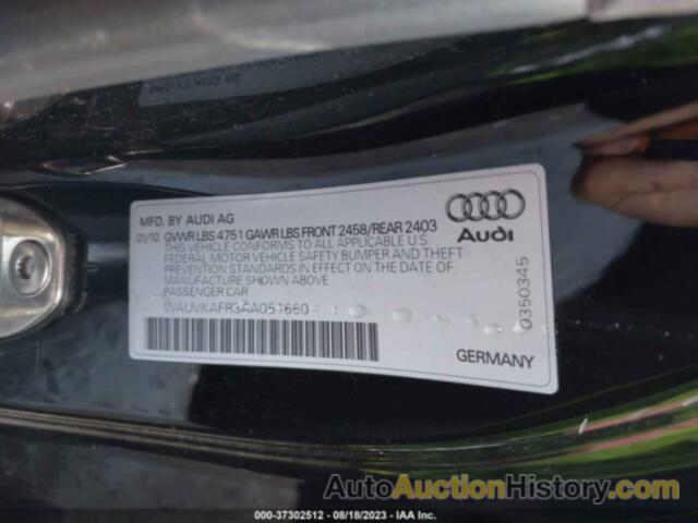 AUDI A5 3.2 PREMIUM PLUS, WAUVKAFR3AA051660