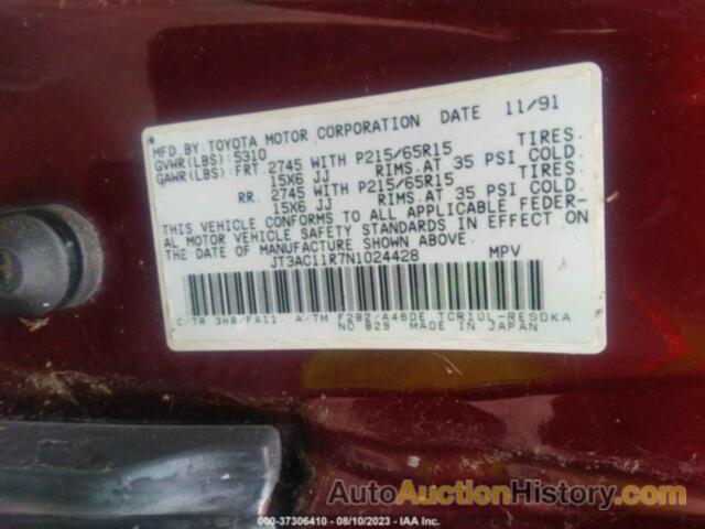 TOYOTA PREVIA DLX, JT3AC11R7N1024428