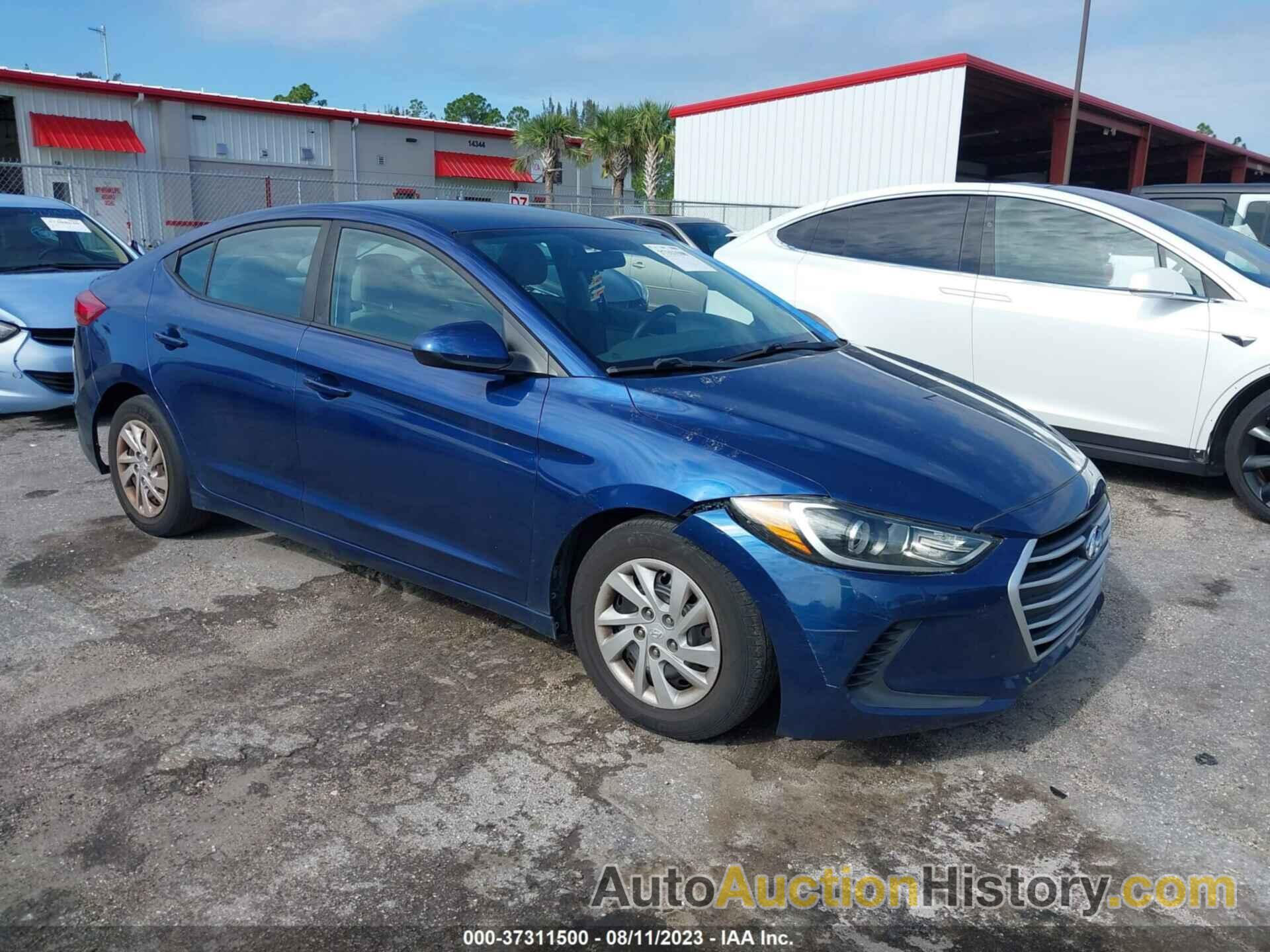 HYUNDAI ELANTRA SE, 5NPD74LF6HH177011