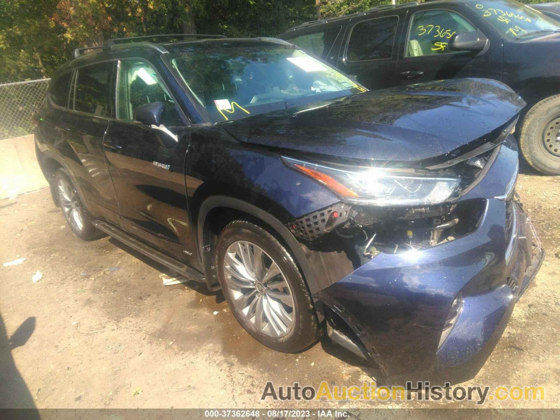 TOYOTA HIGHLANDER HYBRID PLATINUM, 5TDEBRCH3MS065630