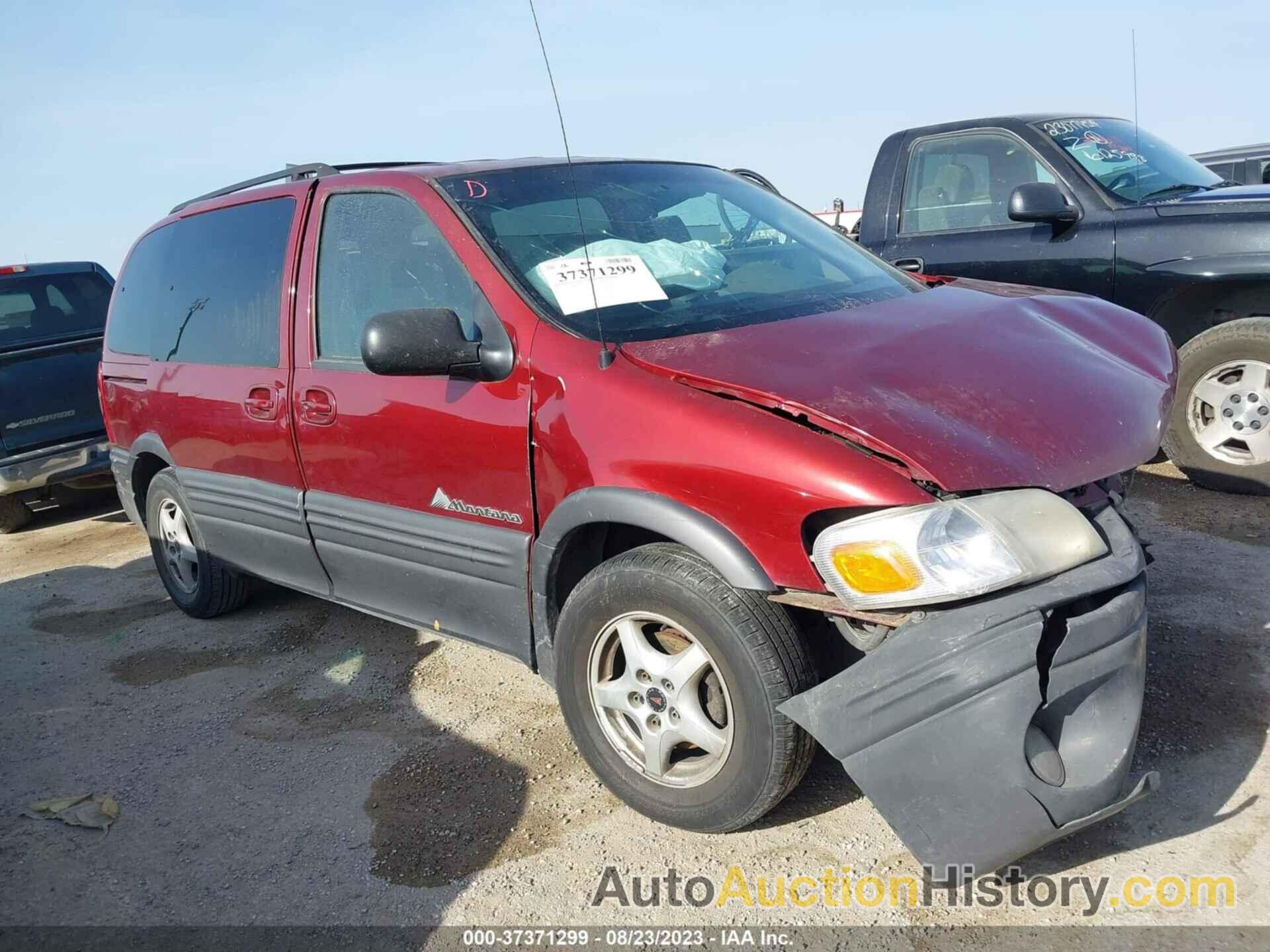 PONTIAC MONTANA W/6-PASSENGER SEATING, 1GMDU23E72D310002