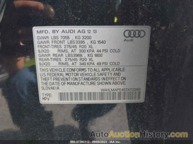 AUDI Q7 3.0 TDI PREMIUM, WA1LMAFE4ED013368