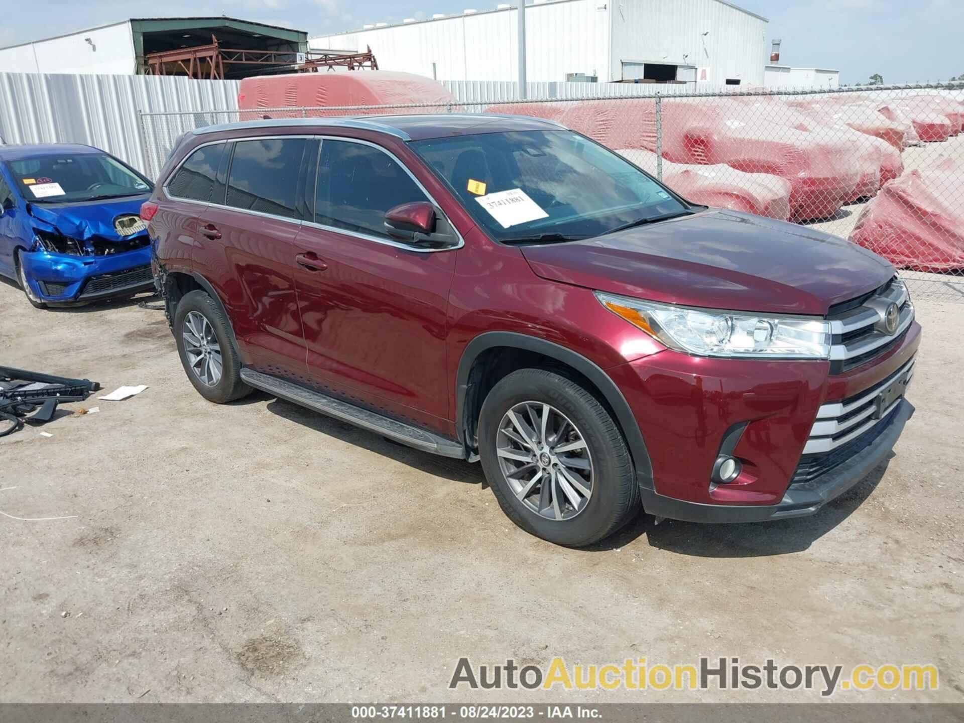 TOYOTA HIGHLANDER SE/XLE, 5TDKZRFH2JS268319