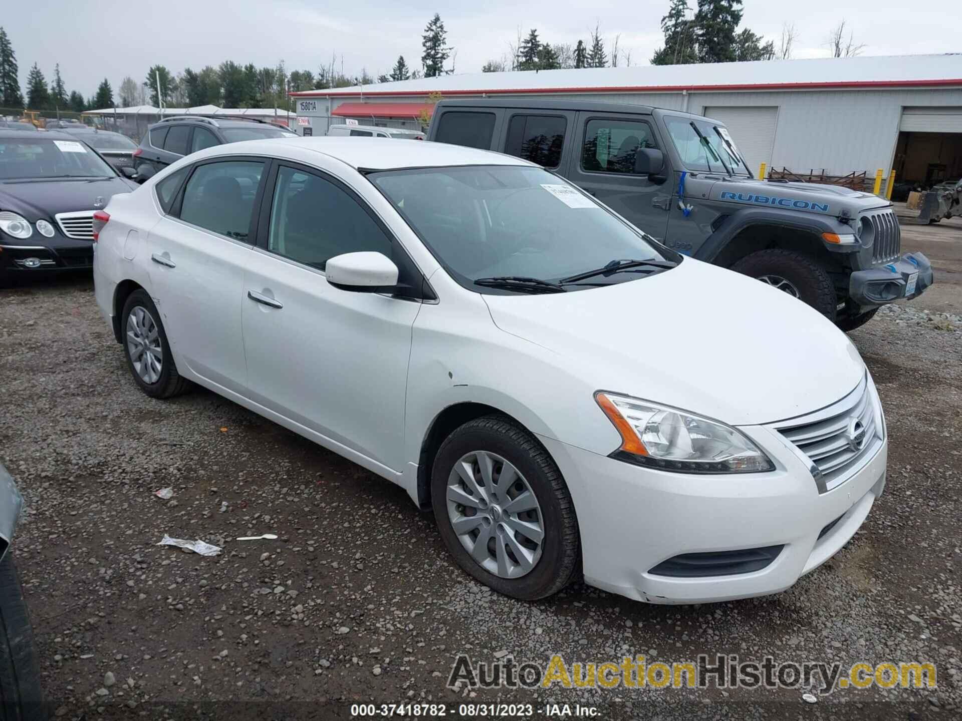 NISSAN SENTRA SV, 3N1AB7AP4DL639481