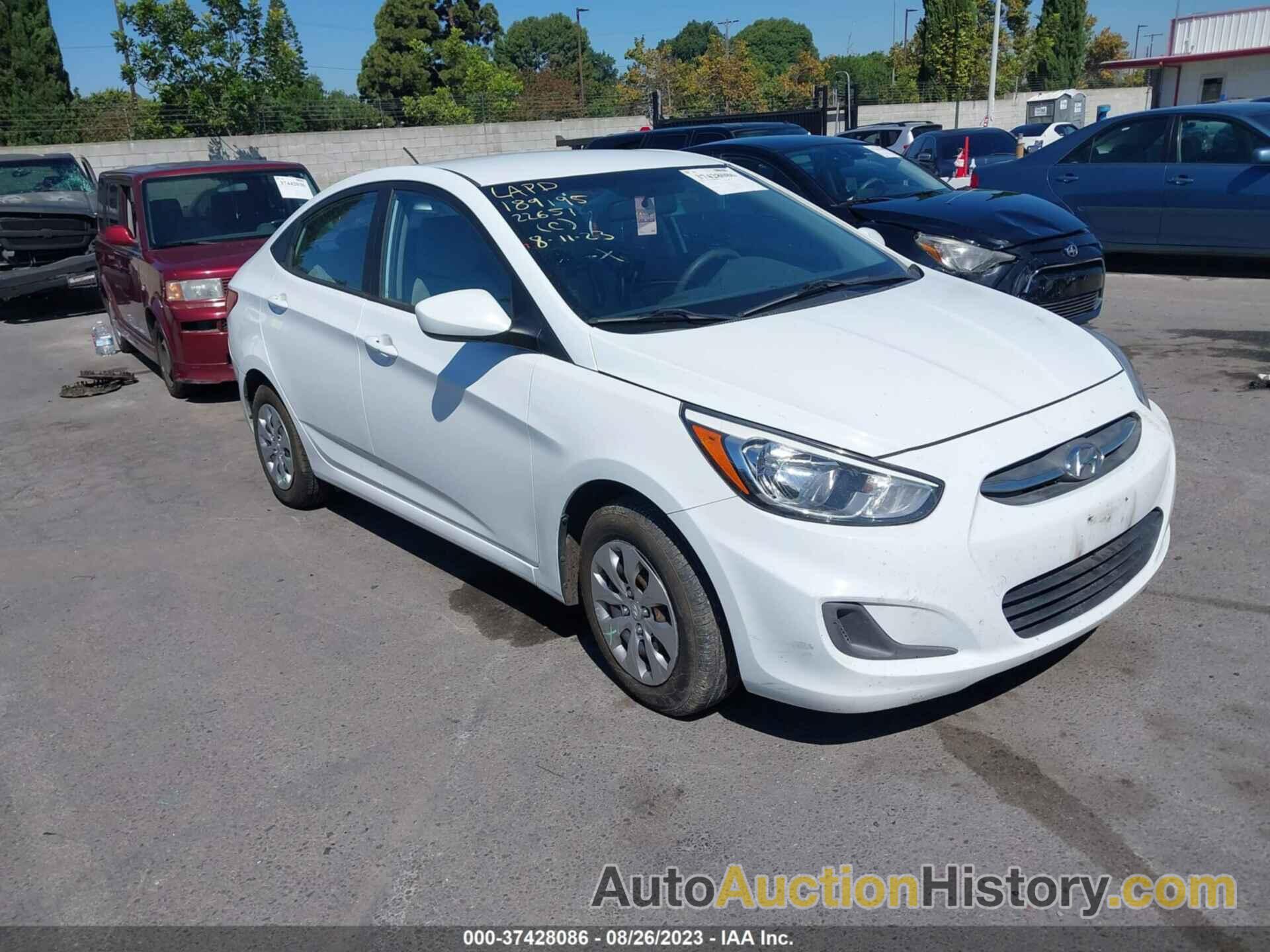 HYUNDAI ACCENT SE, KMHCT4AE1HU315590