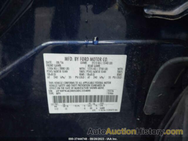 FORD EDGE SE, 2FMPK4G90GBC33496