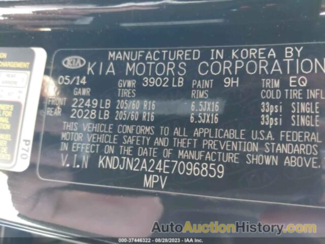 KIA SOUL, KNDJN2A24E7096859